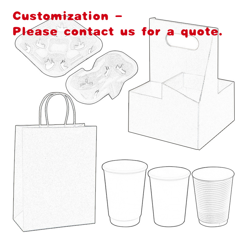 Wallpaper Coffee And Tea - custom.LOKYO Personalizowane zestawy kubków papierowych o