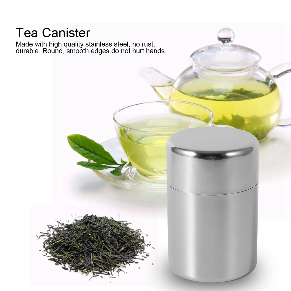 Canister Coffee Sugar Tea - Puszka na herbatę ze stali nierdzewnej,