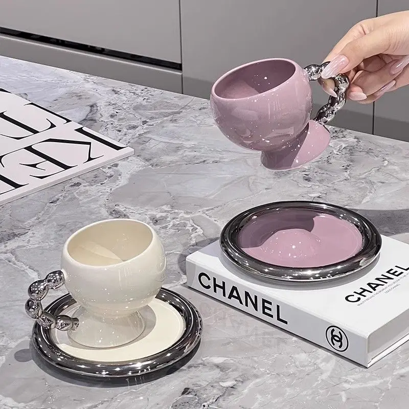 Coffee Tea English - Angielska Popołudniowa Herbata Filiżanka Spodek Delikatna