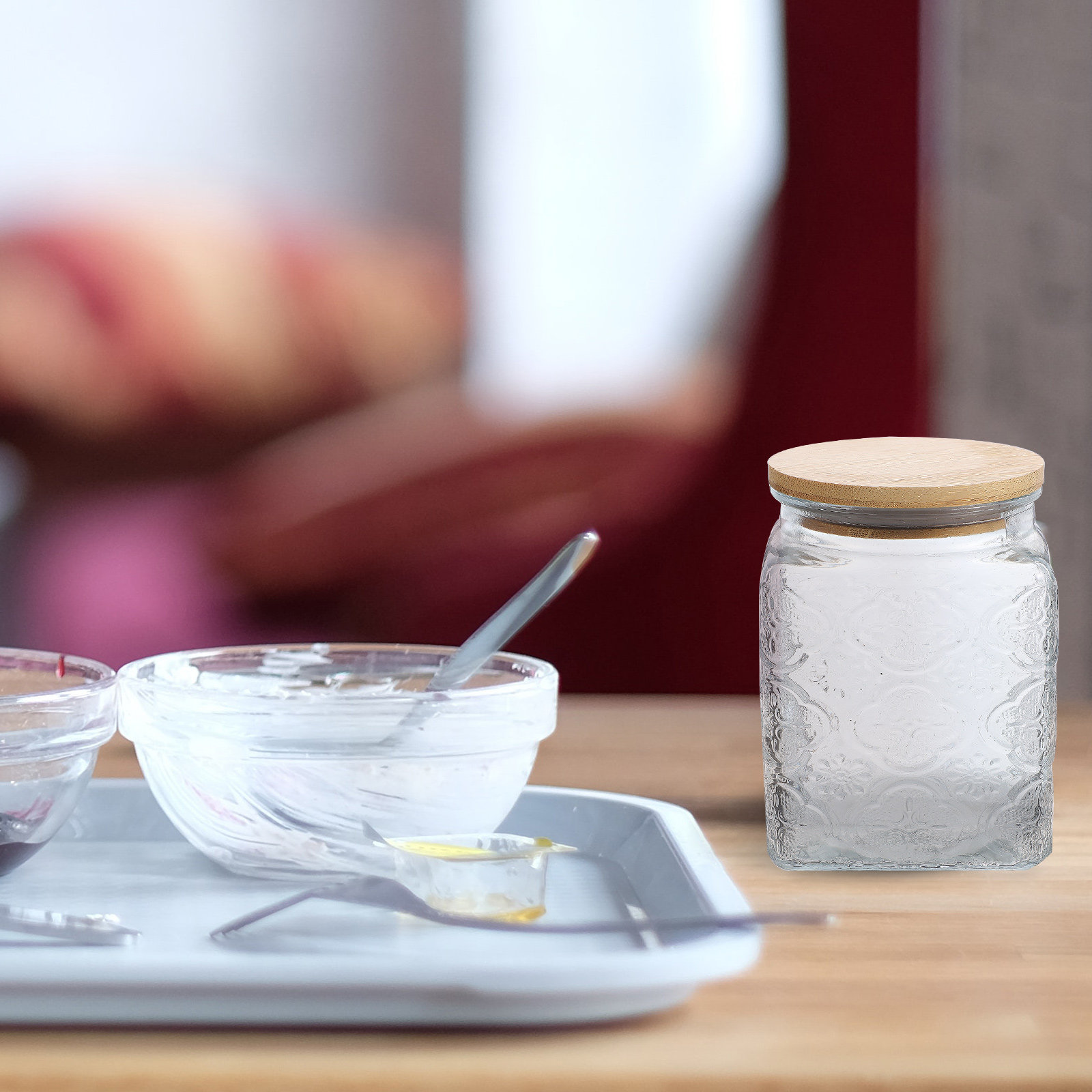 Szklany pojemnik do przechowyw – Canister Coffee Sugar Tea recenzja i cena