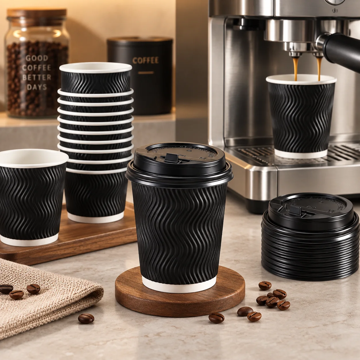 25/50 sztuk – jednorazowe kubk – Wallpaper Coffee And Tea recenzja i cena