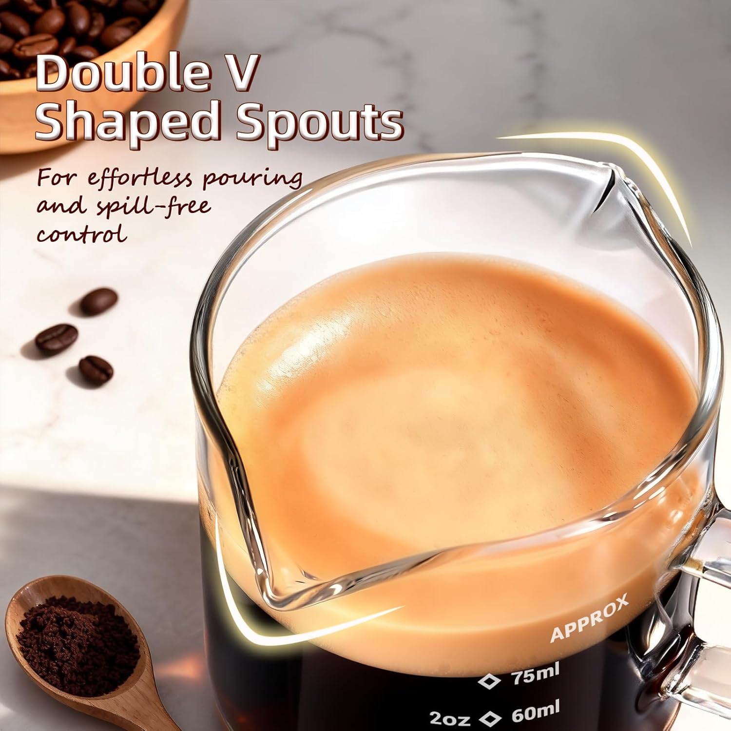 1/2 szt. Kubki do espresso 2,5 – Coffee Bean Scale recenzja i cena