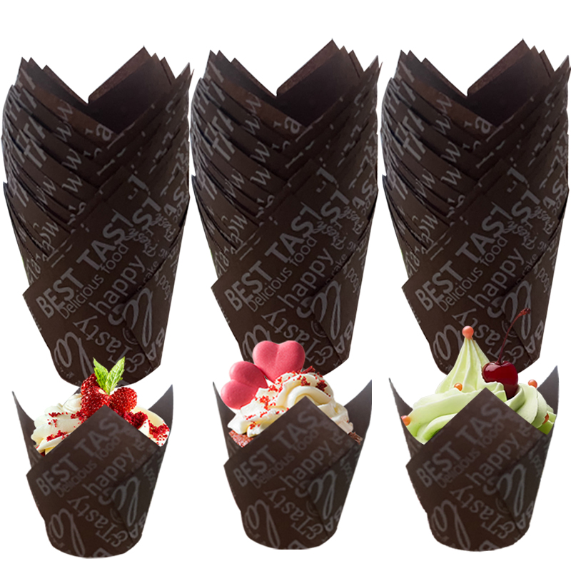 50/100 szt. Papierowe foremki  – Coffee Tea Mugs recenzja i cena