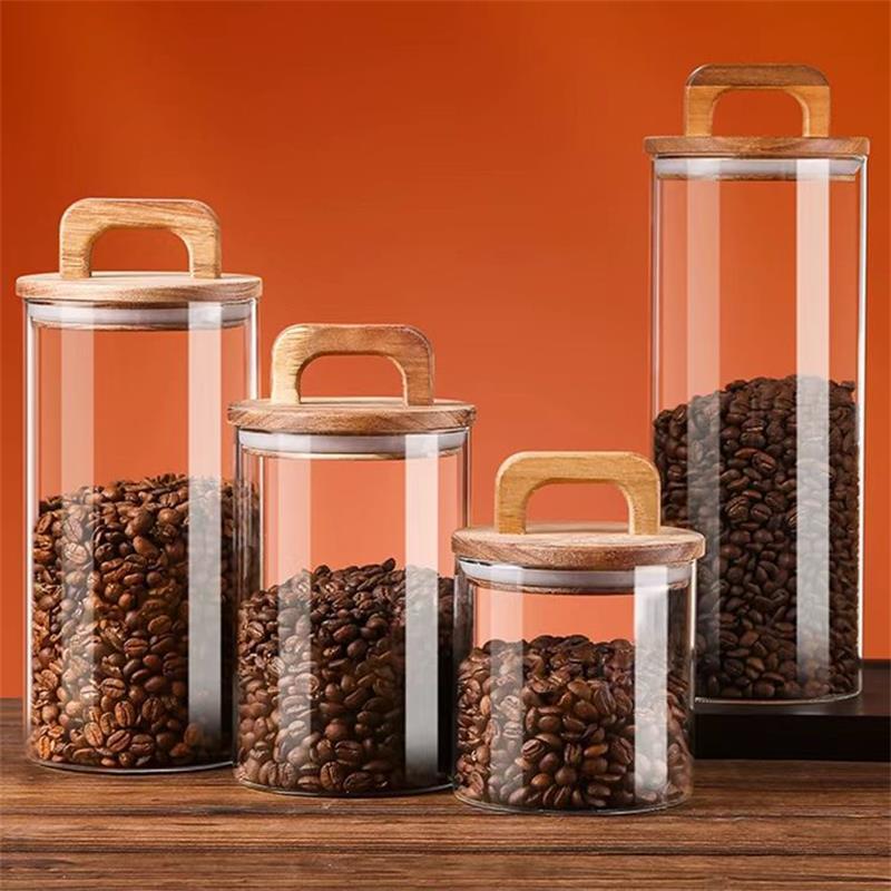 Przezroczysty szklany słoik z  – Canister Coffee Sugar Tea recenzja i cena