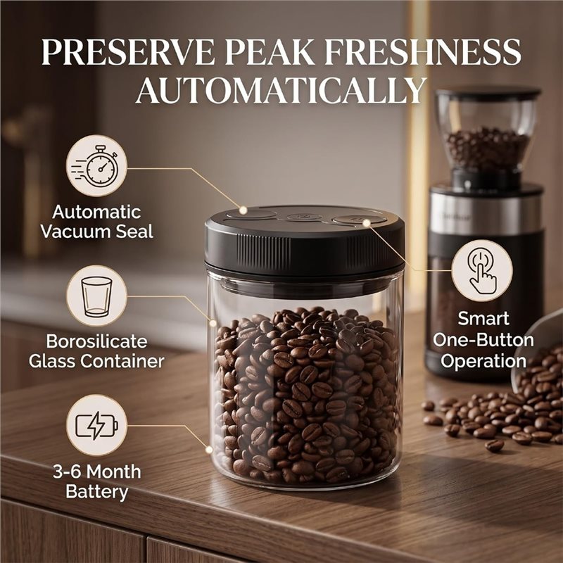 Automatyczny pojemnik próżniow – Canister Coffee Sugar Tea recenzja i cena