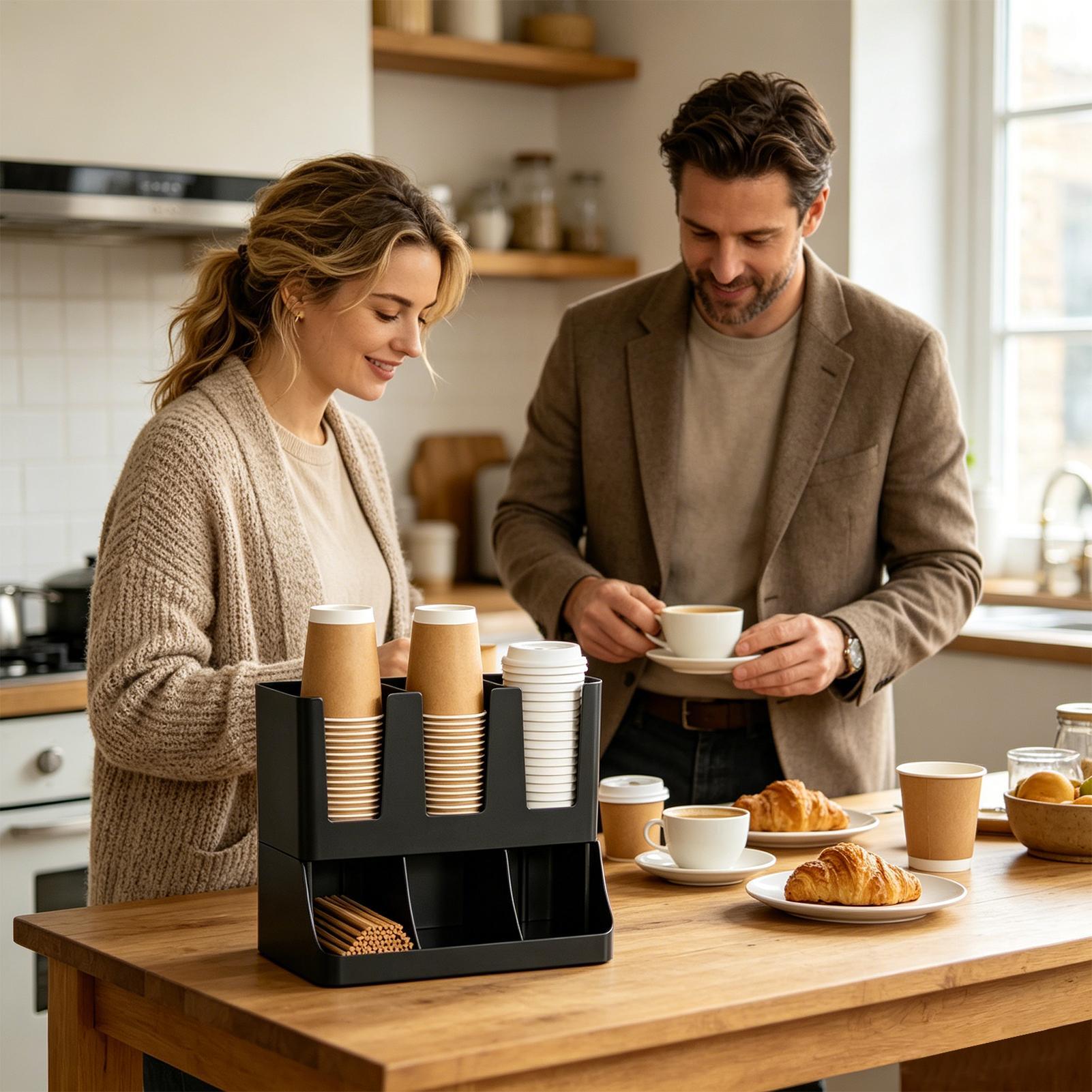 Stacja do kawy z 6 przegródkam – Tea Coffee Set Up recenzja i cena