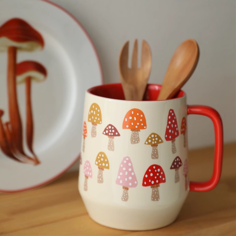Ceramiczny kubek do wody w sty – Coffee Tea English recenzja i cena
